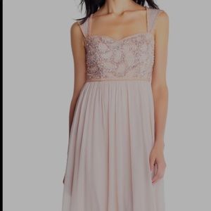 Adrianna Papell Rose Beaded Bodice Dress
